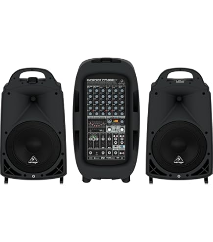 Amazon.com: Behringer EUROPORT PPA2000BT Ultra-Compact 2000-Watt 8